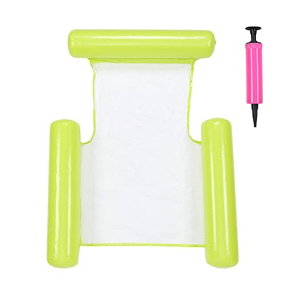 Galleggiante Piscina Arco Stile Frutta Amaca Pieghevole Piscina Aria Materassi Sport Piscina Piscina Sedia (Colore puro, Giallo)