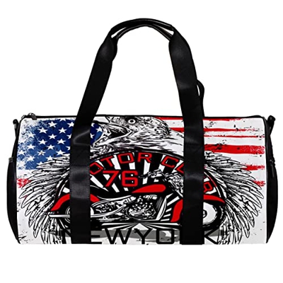 Borsa da palestra sportiva con tracolla Moto Raptor Cool, Multicolore, 45x23x23cm/17.7x9x9in, Unico