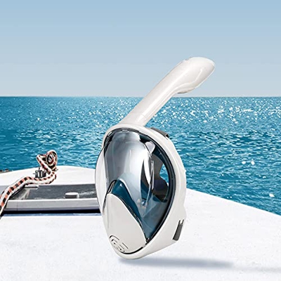 Attrezzatura per lo snorkeling, maschera per immersioni subacquee a pieno facciale Occhiali antiappannamento con supporto per fotocamera Maschera suba