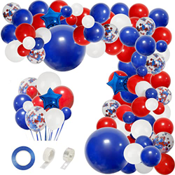SOENDRK Union Jack Flag a Tema Decorazione per Feste in Lattice Set da 145pcs Jubilee Balloons Set 70th Platinums's Jubilee Decor Jubilee Decor en oferta