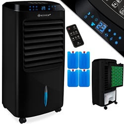 KESSER® Climatizzatore portatile 4 in 1, con telecomando, climatizzatore, serbatoio da 10 l, timer, 3 livelli, umidificatore a ionizzatore, refrigerat precio