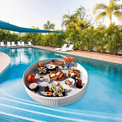 LLYB Vassoio Galleggiante Deluxe per Piscina, Supporto per Bevande per Piscine e Spa, Accessori per vasche idromassaggio per Adulti Che servono Bevand en oferta