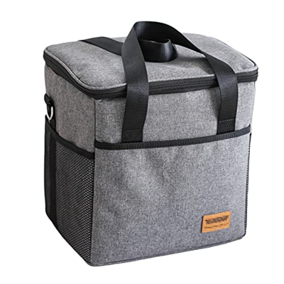 Borsa Termica Pieghevole con Tracolla,Portapranzo Portatile a Tenuta Stagna Isolato,Borse da Picnic Impermeabili All'aperto per Feste in Spiaggia in C