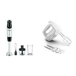 Moulinex Dd6558 Quickchef 3In1 Mixer Ad Immersione, Tecnologia Powelix, 3 Accessori & Hm450 Prepmix, Sbattitore Elettrico, Potenza Di 450 W precio