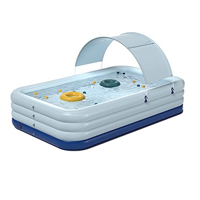 Grande piscina esterna per adulti bambini giardino giardino esterno cortile con tenda per bambini piscina gonfiaggio con un clic per gonfiaggio estate