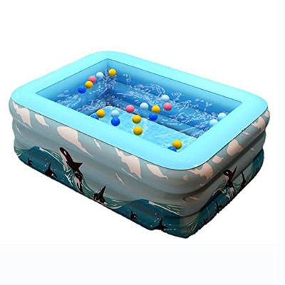 Piscina Gonfiabile Grande Piscina per Bambini Resistente all'Usura Giardino Cortile, all'aperto, Gioco d'Acqua(Size:150cm)