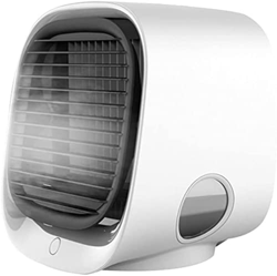 Mini condizionatore d'aria a ioni negativi USB Ventilatore silenzioso Aria fredda Plastica Silenzioso Circolazione dell'aria Angolo di rotazione Porta en oferta