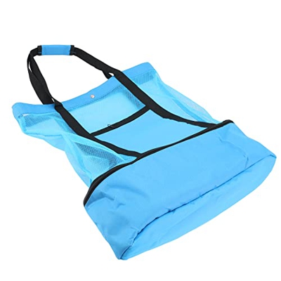 KAKAKE Borsa da Spiaggia in Rete, Borsa da Spiaggia Multifunzione per Campeggio(Blu)