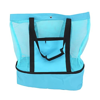 Changor Borsa da Spiaggia in Rete, Fodera Morbida Borsa da Spiaggia di Grande capacità Tessuto Resistente per Mantenere la freschezza per Il Giardino(