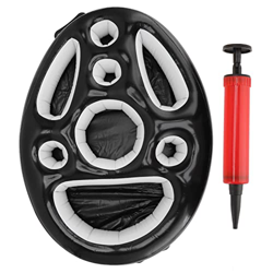 Portabibite Galleggiante per Piscina, portabevande Gonfiabile per Piscina 27,6x19,7x3,9 Pollici, galleggianti per Bevande per Piscine con Fori Pompa G precio