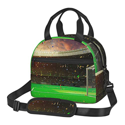 Stadio Sera Arena Calcio Campionato Campionato Stampa Vincere Borsa Pranzo Borsa Portatile Crossbody Isolata Borsa Pranzo Riutilizzabile características