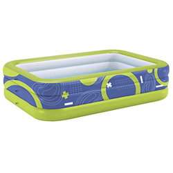 ZHKGANG Piscine Gonfiabili,Piscina Gonfiabile Fuori Terra Terra con 3 Camera d'Aria Individuali,PVC,Durevole E Sicuro per Famiglia,Rettangolare Family precio
