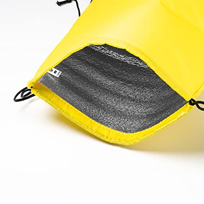 ZAINO TERMICO CON INTERNO ISOTERMICO IN ALLUMINIO, ESTRMO IL POLIESTERE 210D, SACCA TERMICA PER MARE E PISCINA (GIALLO)