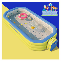 Piscina Gonfiabile Ottagono Con Pompa,Bambini Adulti 153"x73"x24",PVC,3 Strati Addensati Grande Piscine D'Acqua,Piscina Gonfiabile Fuori Terra Per,per precio