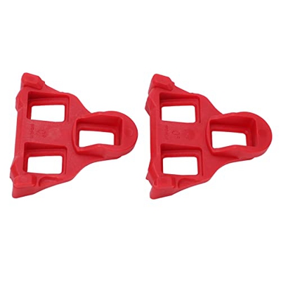 Tacchetto per Pedale per Bicicletta, Design a 3 Fori Regolabile Colore Rosso Comodo da installare Materiale ABS Pedali per Bicicletta Clip per Piastra