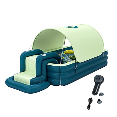 FJUAN Piscine per Bambini gonfiabili, Piscina per Famiglie, Adulti, Bambini, Giardino, Piscina addensata per l'usura Piscine gonfiabili, sopra la Pisc
