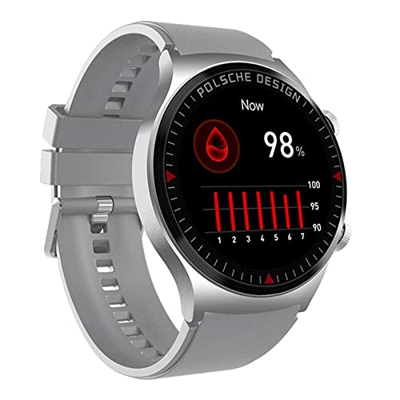 HQPCAHL Smartwatch, 1.35''Touchscreen Orologio Fitness con Telefono Bluetooth, Contapassi Cardiofrequenzimetro Smartband Notifiche Messaggi, Guida all