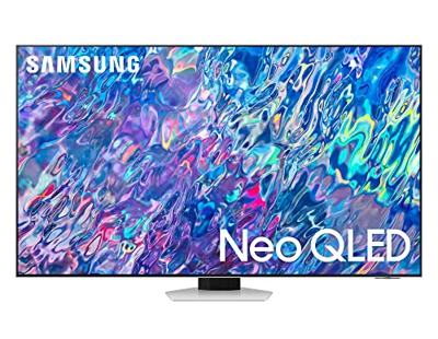 Samsung TV Neo QLED QE55QN85BATXZT, Smart TV 55" Serie QN85B, Neo QLED 4K UHD, Alexa e Google Assistant integrati, Bright Silver, 2022, DVB-T2