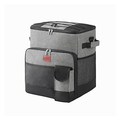 Insulated Cooler Backpack Cooler Bag Drink Fresh Keeping Organizer High Capacity Insulated Lunch Box Picnic Drink Snack BBQ Meal Ice Backpack Accessor