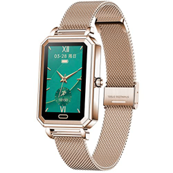 HQPCAHL Donna Smartwatch, 1,08'' Full Touch Orologio Fitness Contapassi Calorie Cardiofrequenzimetro Pressione Sanguigna Spo2 da Polso Impermeabile IP características