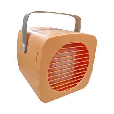 MasterUnion Ventola d'umidificazione da tavolo per ufficio dormitorio domestico del dispositivo di raffreddamento dell'aria di USB PN5, Arancione Et4,