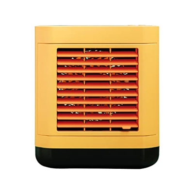MasterUnion Mini Air Cooler Desktop Tipo-C Piccolo Condizionatore Dormitorio Casa Ventilatore Esterno DX2, Giallo Sf0, M