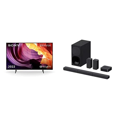 Sony BRAVIA KD-65X80K, Smart Google TV, 65'' Pollici, LED + Sony HT-S40R, Soundbar TV a 5.1 Canali