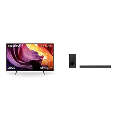 Sony BRAVIA KD-65X80K, Smart Google TV, 65'' Pollici, LED + Sony HT-S400, Soundbar 2.1 Canali