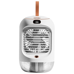 Sharplace Ventola di Raffreddamento del condizionatore d'Aria Portatile Luce Notturna Mister Fan palmare 3 velocità Desktop 280 ml capacità Display a  características