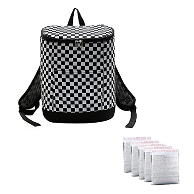 Borsa termica termica termica zaino zaino zaino da picnic con impermeabile per picnic, escursionismo, campeggio, pesca (nero)