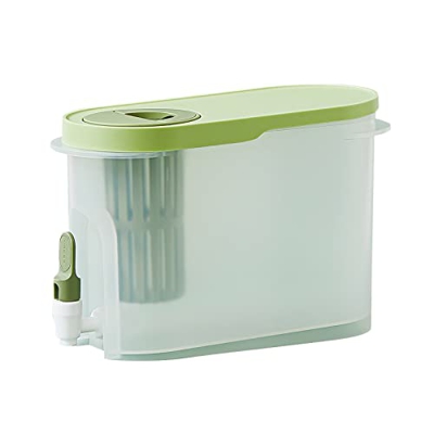 Abudend Contenitore estivo per acqua fredda di grande capacità con rubinetto per ufficio, campeggio, succhi di frutta, brocca per frigorifero, per pic