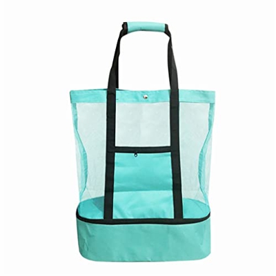 KROITY Borsa da Picnic da Viaggio all'aperto, Isolamento da Spiaggia e Borsa per la conservazione della freschezza Borsa da Spiaggia in Rete, Borsa pe