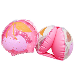 Boa Gonfiabile Per Nuoto Cherry, Fascia Da Braccio Per Principianti, Boa Per Piscina Da Spiaggia Per Bambini Dai 3 Ai 6 Anni características