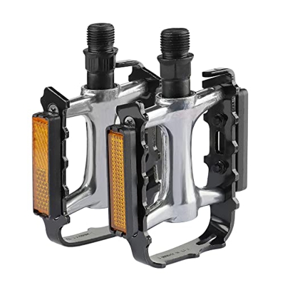 Ambiguity Pistal di Bici, Set di Pedali per Biciclette, Pedali di Sostituzione in Alluminio Non Slip da 9/16 'per La Bici MTB BMX Strada/MOUNTAI