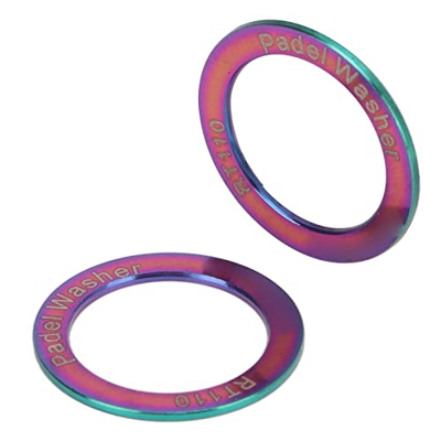 Pinsofy Rondelle per Pedali per Bici estese, in Lega di Titanio Rondelle per Pedali per Bici estese per la Riparazione per la Manutenzione della Bici
