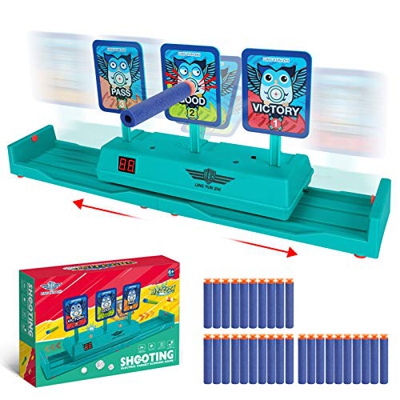 Achort Bersaglio Elettrico per Nerf, Ripristino Automatico Bersaglio, Digitale Punteggio Bersaglio per Tiro Elettronico per Serie Nerf N-Strike Elite 