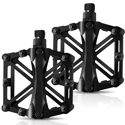 Ambiguity Pedali per Biciclette, Pedali per Biciclette in Mountain Bike in Alluminio ASSE Cuscinetto Sigillato Anti-Slittamento per Mountain Bike BMX 