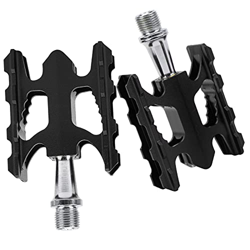 Jopwkuin Pedale per Cuscinetti Leggero, Pedale per Bicicletta Installazione Semplice per Il Ciclismo(Nero) precio