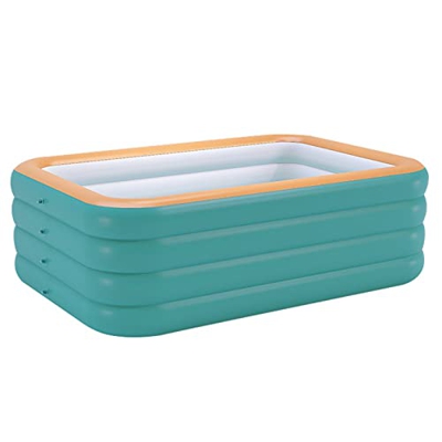 Piscina Gonfiabile per Uso Domestico Piscina Portatile per Adulti Pieghevole Piscina per Bambini per Famiglie All'aperto con Un Pulsante Doppio Drenag