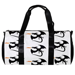 Borsa da palestra sportiva con tracolla Dinosaur Fire Cool, Multicolore, 45x23x23cm/17.7x9x9in, Unico precio