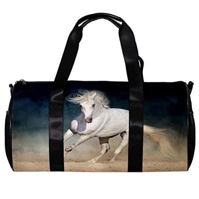 Borsa da palestra sportiva con tracolla Horse Run Cool, Multicolore, 45x23x23cm/17.7x9x9in, Unico