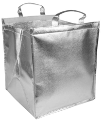 Borsa frigo in tnt laminato 110 g/m2, porta torte/pizza, chiusura con velcro, 38x43x38 cm características