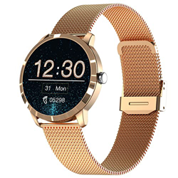 HQPCAHL Smartwatch Donna, 1.09''Touch Orologio Fitness Tracker, Cardiofrequenzimetro, Saturimetro(Spo2), Pressione Sanguigna, Monitoraggio del Sonno,  en oferta