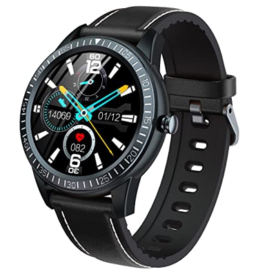 HQPCAHL Smartwatch, 1.28''Activity Tracker Braccialetto Uomo Donna, Impermeabile IP68, con Telefono Bluetooth, Cardiofrequenzimetro, Pressione Sanguig