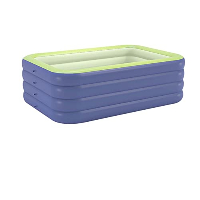 Bueuwe Piscina per Bambini Gonfiabile e Portatile per Famiglie di Grandi Dimensioni per Esterni, Giardino, Cortile,210cm x 145cm x 68cm