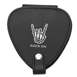 Pick Case, Borsa per plettro per chitarra in pelle PU resistente ai graffi di grande capacità Cucitura bilaterale fine per la conservazione(Senza scel precio