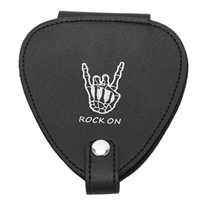 Pick Case, Borsa per plettro per chitarra in pelle PU resistente ai graffi di grande capacità Cucitura bilaterale fine per la conservazione(Senza scel