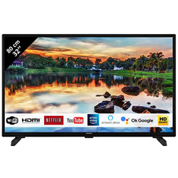 Hitachi 32FK56HE2150 - TV LED 32", 80,01 cm, HD, Alexa, Google Smart TV: Netflix, Youtuibe, Prime/WiFi, 2 HDMI, 1 USB/VGA precio