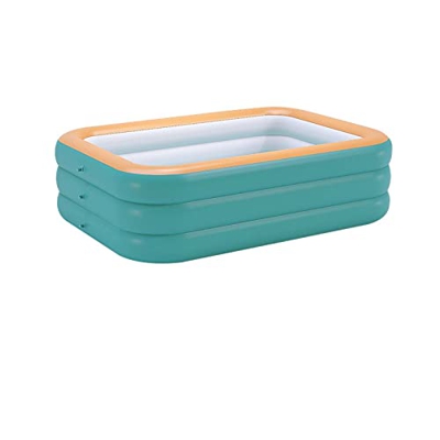 Bueuwe Piscina Gonfiabile Estiva per Famiglie Piscina per Bambini all'aperto a grandezza Naturale per Giardino, Cortile,180cm x 130cm x 60cm