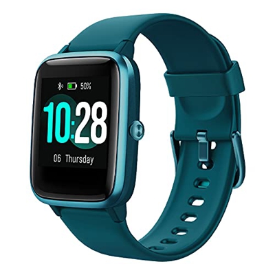 Smartwatch, Fitness Tracker Impermeabile IP68, per Donna Uomo Bambini Orologio Fitness con Cardiofrequenzimetro Pedometro Contapassi Monitoraggio, per